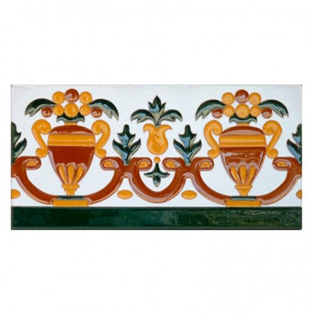 Azulejo Sevillano relieve MZ-027-01